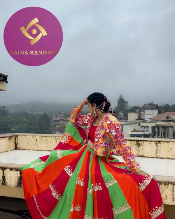 Navratri Special Multicolor Lehenga Set