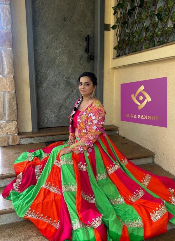 Navratri Special Multicolor Lehenga Set